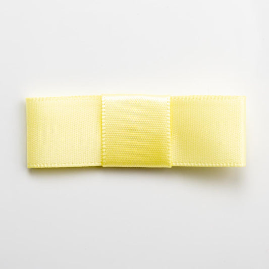 Lemon 5cm Dior Satin Bows - Self Adhesive