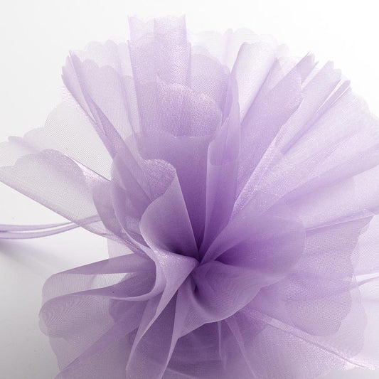 Lilac Cristal Tulle Scalloped Edge Organza Tulles Pack of 50