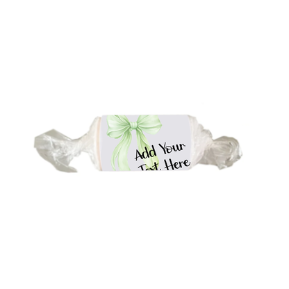 Personalised Chocolate Party Favours and Love Heart Rolls - Mint Bow