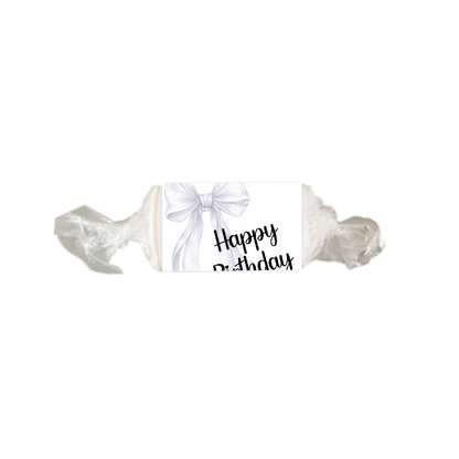 Personalised Chocolate Party Favours and Love Heart Rolls - White Bow