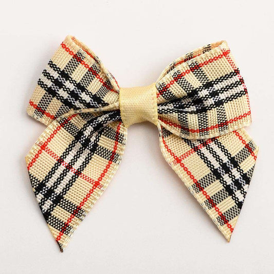 Nova 4cm Tartan Bows – Self Adhesive