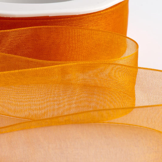 Orange Organza Ribbon