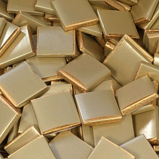 Gold Sleeve Neapolitan Squares - Milk Chocolate - 1 piece