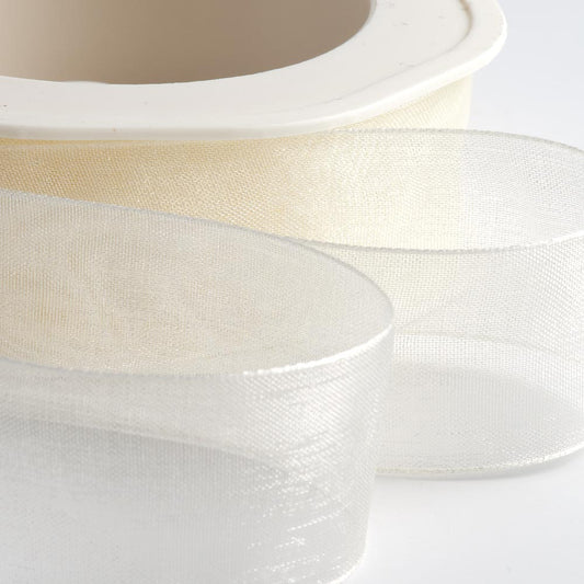 Pale Ivory Organza Ribbon