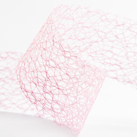 Pale Pink Deco Web Ribbon