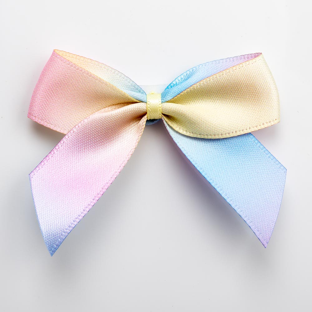 Pastel Rainbow 5cm Satin Bows - Self Adhesive – Perfect Tables