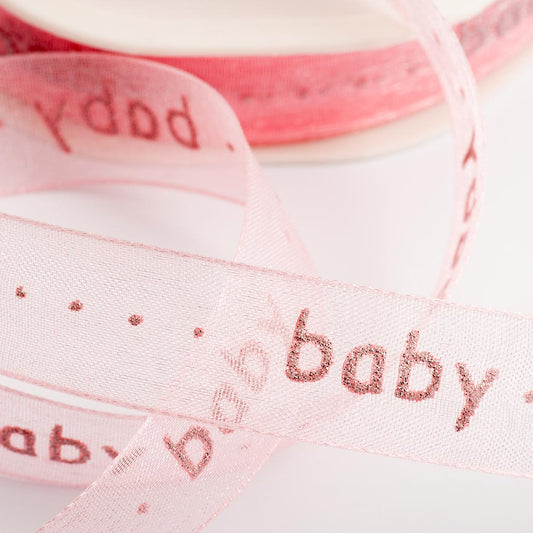 Pink Baby Lurex Ribbon