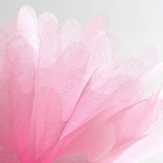Pink Cristal Tulle Peaked Edge Organza Tulles Pack of 50