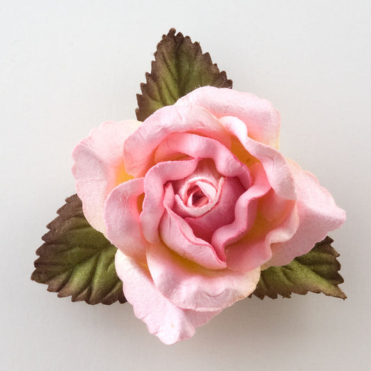 Pink Large Open Paper Roses