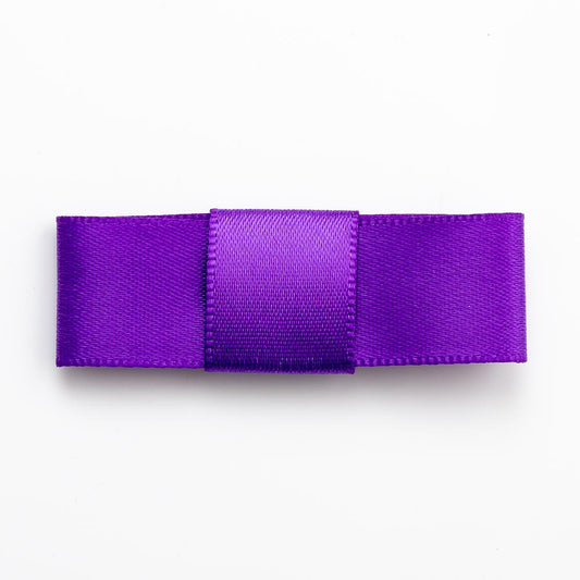 Purple 5cm Dior Satin Bows - Self Adhesive