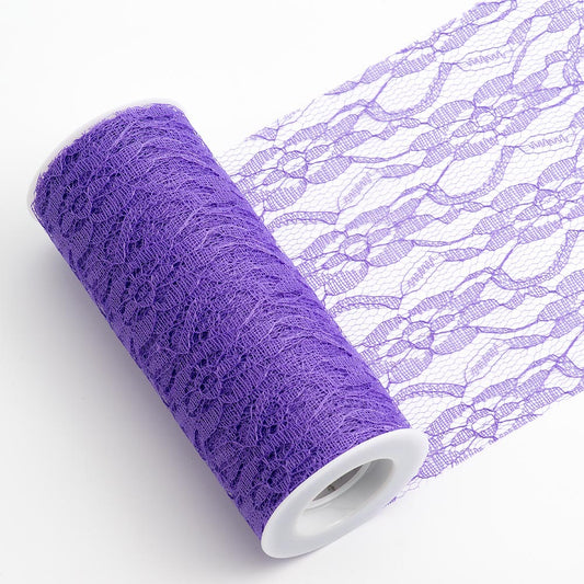 Purple Lace 15cm 10 Metre Roll