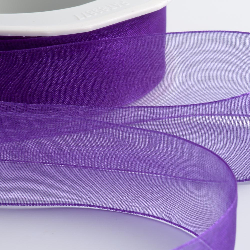 Purple Organza Ribbon