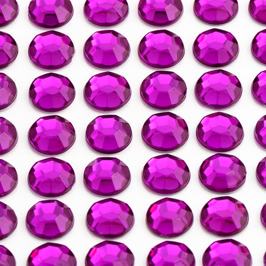 Purple Self Adhesive Diamantes