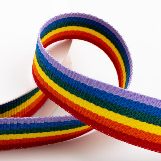 Rainbow Stripe Grosgrain Ribbon
