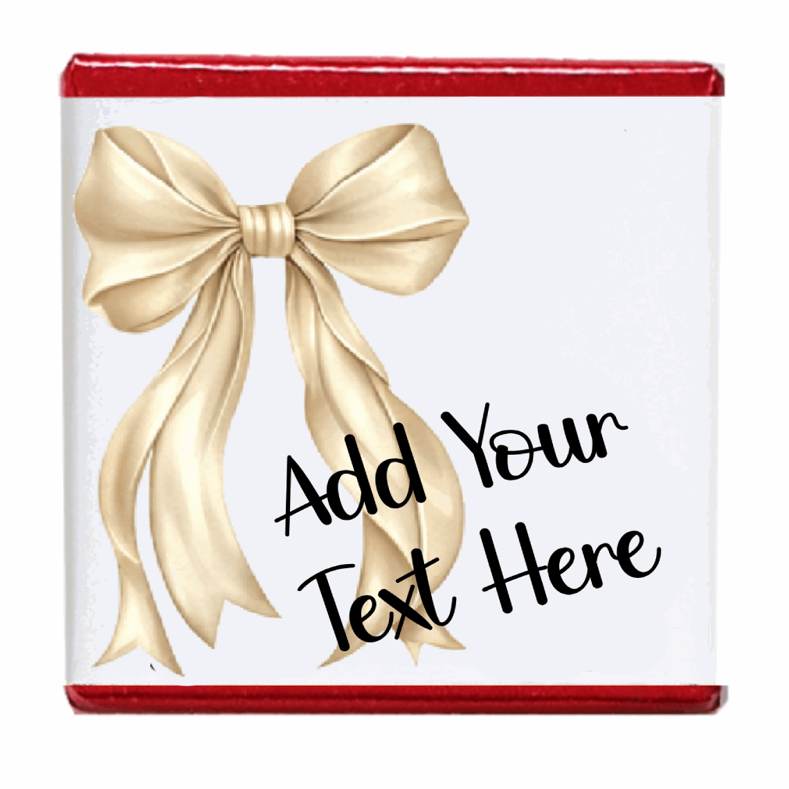Personalised Chocolate Party Favours and Love Heart Rolls - Champagne Bow