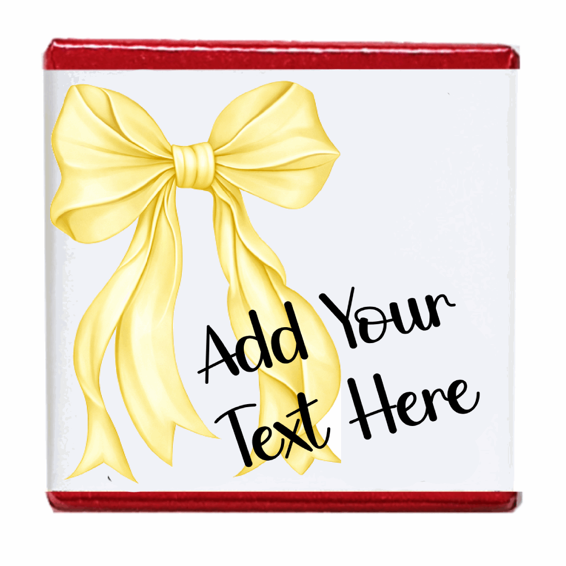 Personalised Chocolate Party Favours and Love Heart Rolls - Lemon Bow