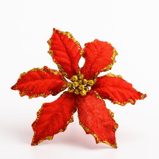 1 Stem - Large Red Poinsettia