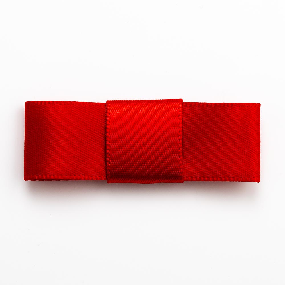 Red 5cm Dior Satin Bows - Self Adhesive