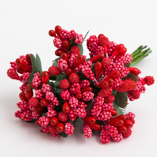 Red Berries Bunch of 12