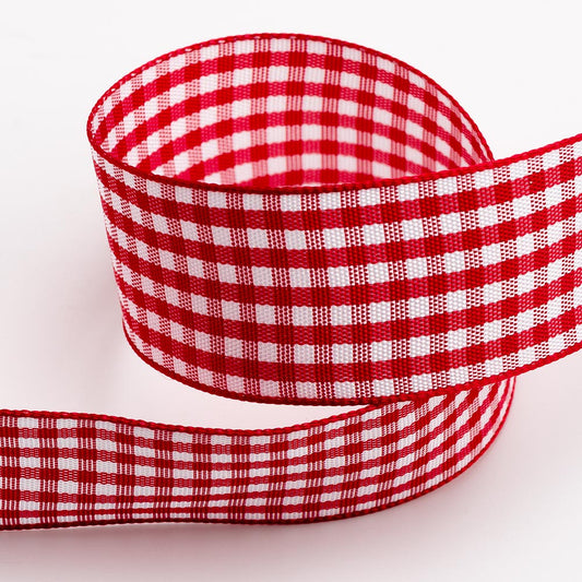 Red Gingham Ribbon