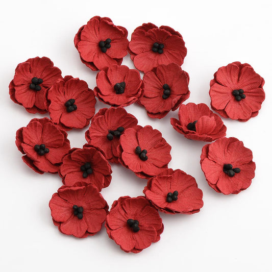 Red Poppies Pack of 16