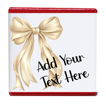 Personalised Chocolate Party Favours and Love Heart Rolls - Champagne Bow