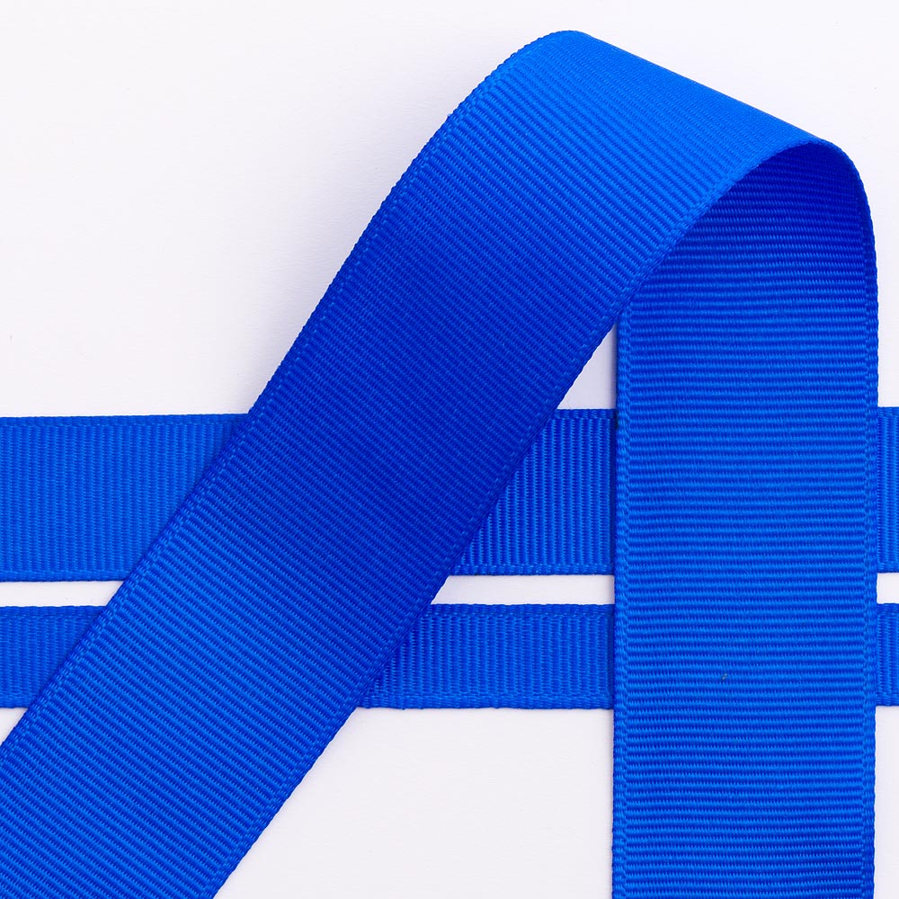 Blue Grooved Ribbon Royal Blue Grosgrain Ribbon – Perfect Tables