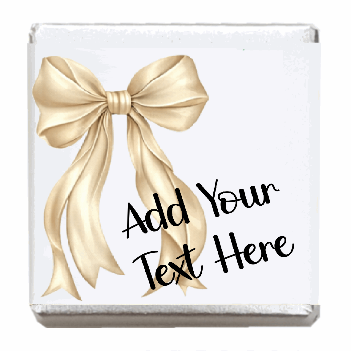 Personalised Chocolate Party Favours and Love Heart Rolls - Champagne Bow