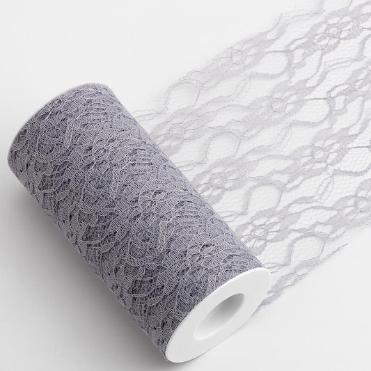 Silver Lace 15cm 10 Metre Roll