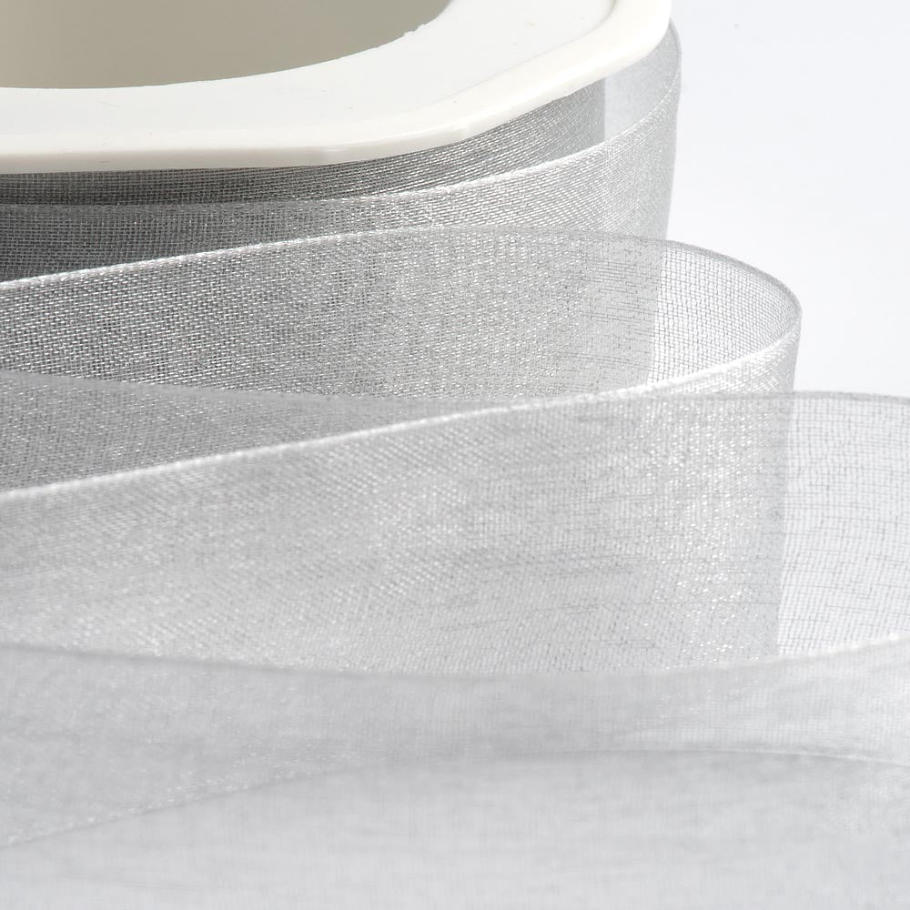 Silver Organza Ribbon