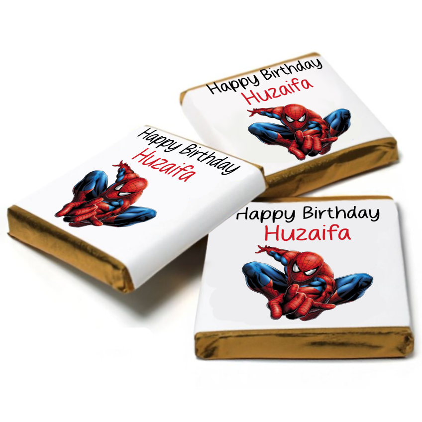 Spiderman Personalised Chocolates