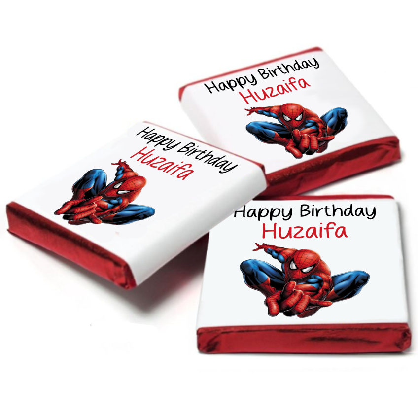 Spiderman Personalised Chocolates