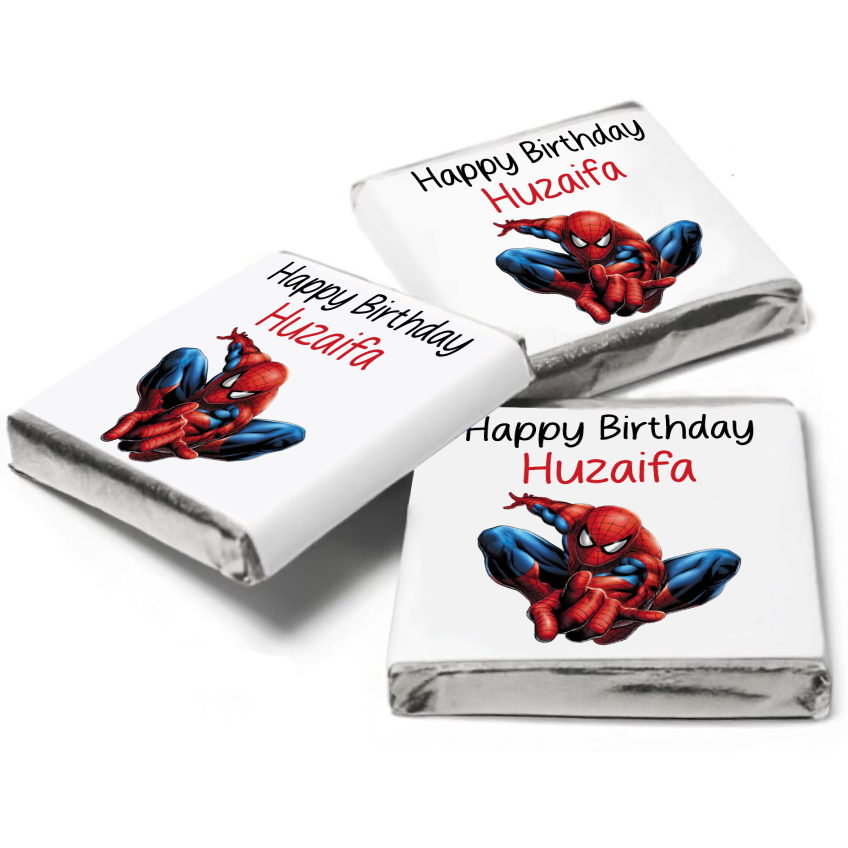 Spiderman Personalised Chocolates