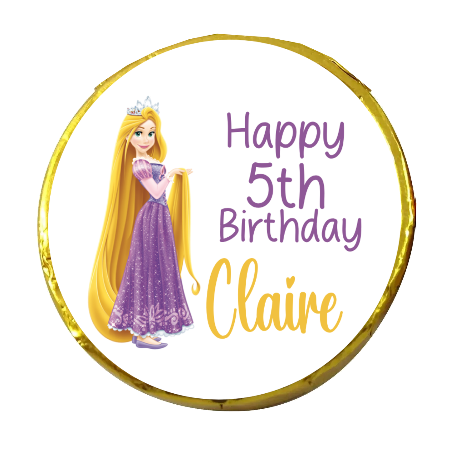 Tangled Rapunzel Personalised Chocolates