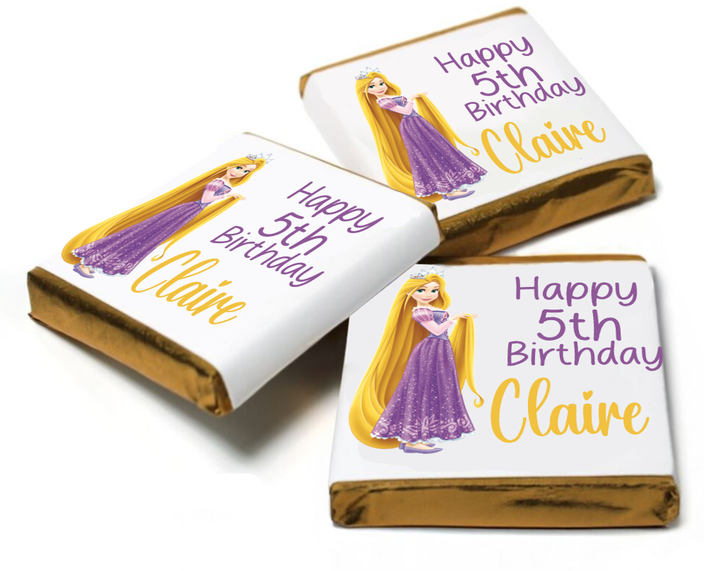 Tangled Rapunzel Personalised Chocolates