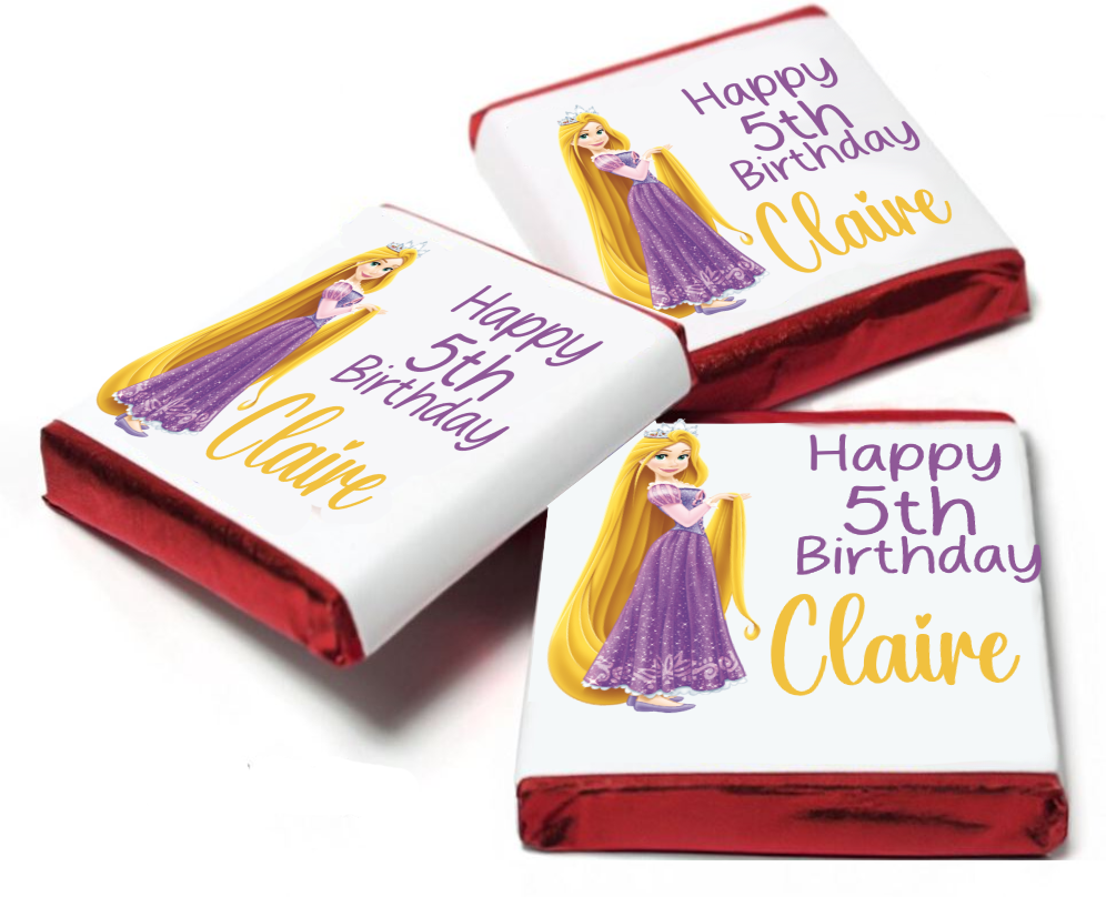 Tangled Rapunzel Personalised Chocolates