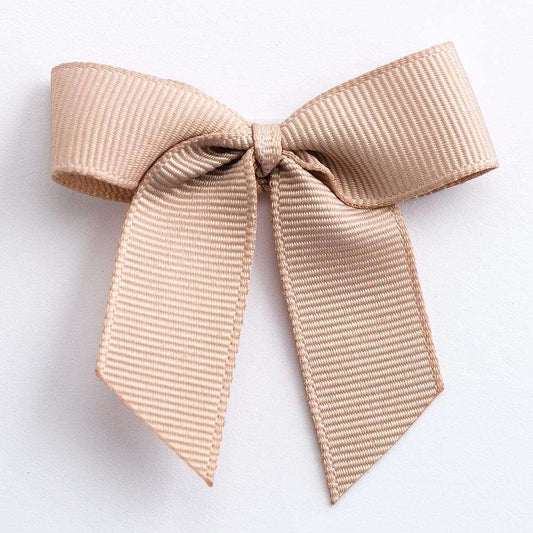 Taupe 5cm Grosgrain Bows - Self Adhesive