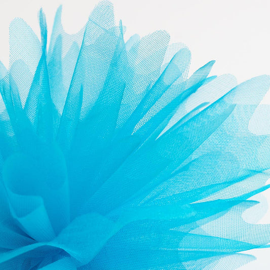 Turquoise Cristal Tulle Peaked Edge Organza Tulles Pack of 50