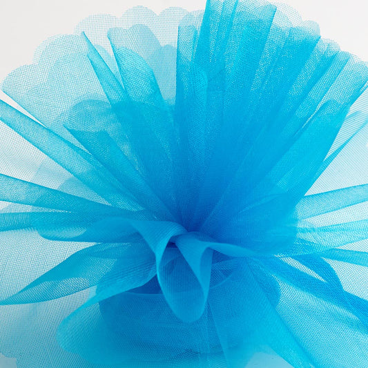 Turquoise Cristal Tulle Scalloped Edge Organza Tulles Pack of 50