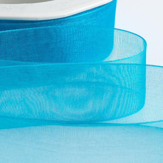 Turquoise Organza Ribbon