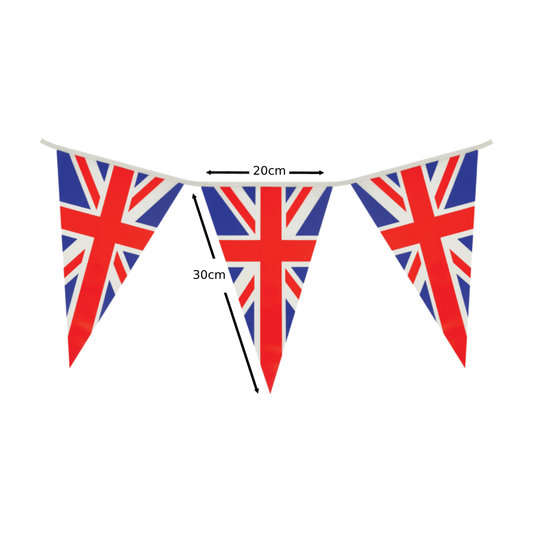 7m (25 Flags) Union Jack Pennant Flag Bunting