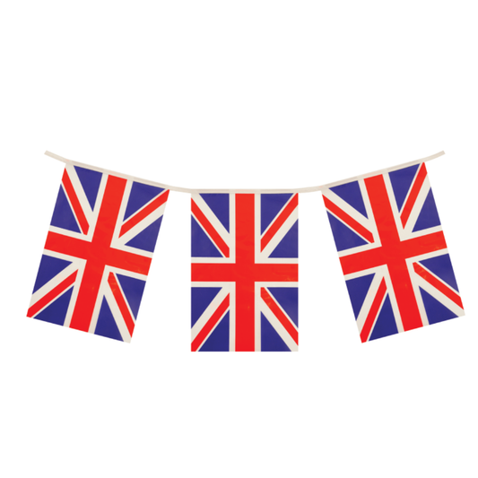 10m (30 Flags) Union Jack Rectangle Flag Bunting