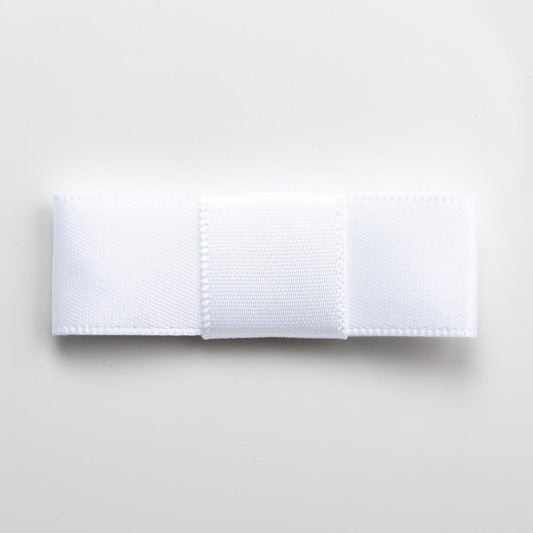 White 5cm Dior Satin Bows - Self Adhesive