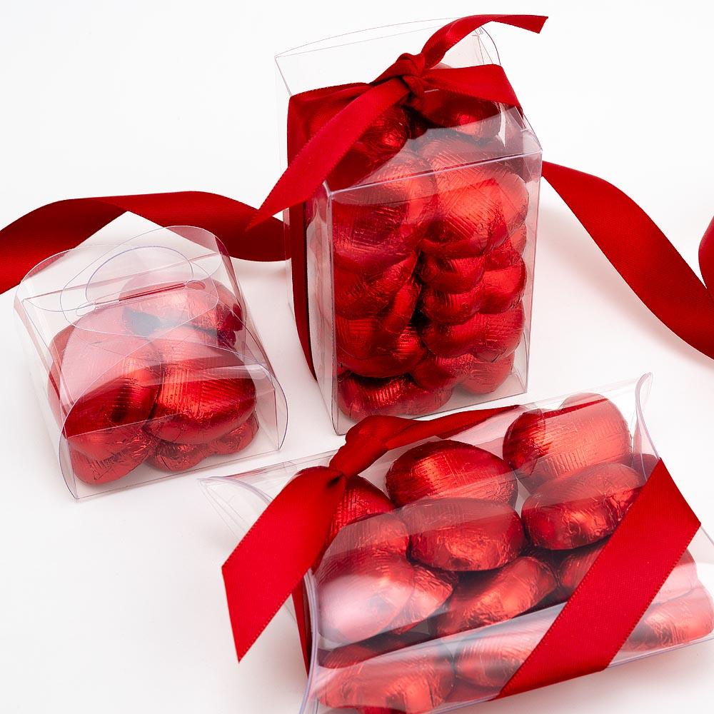 Chocolate Hearts Foil Wrapped Wedding Party Favour Christmas Valentine Birthday