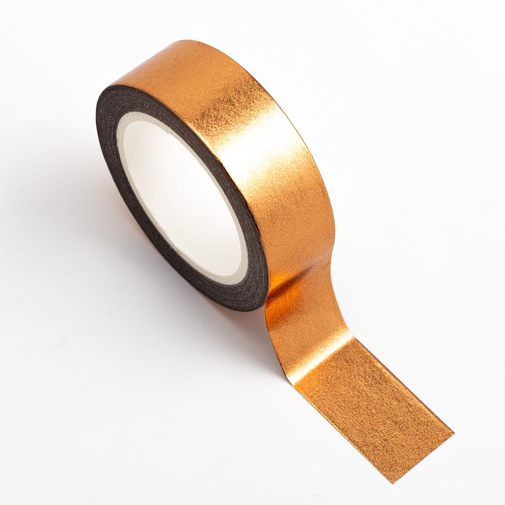 Copper Foil Adhesive Washi Tape 15mm 10 Metre Reel