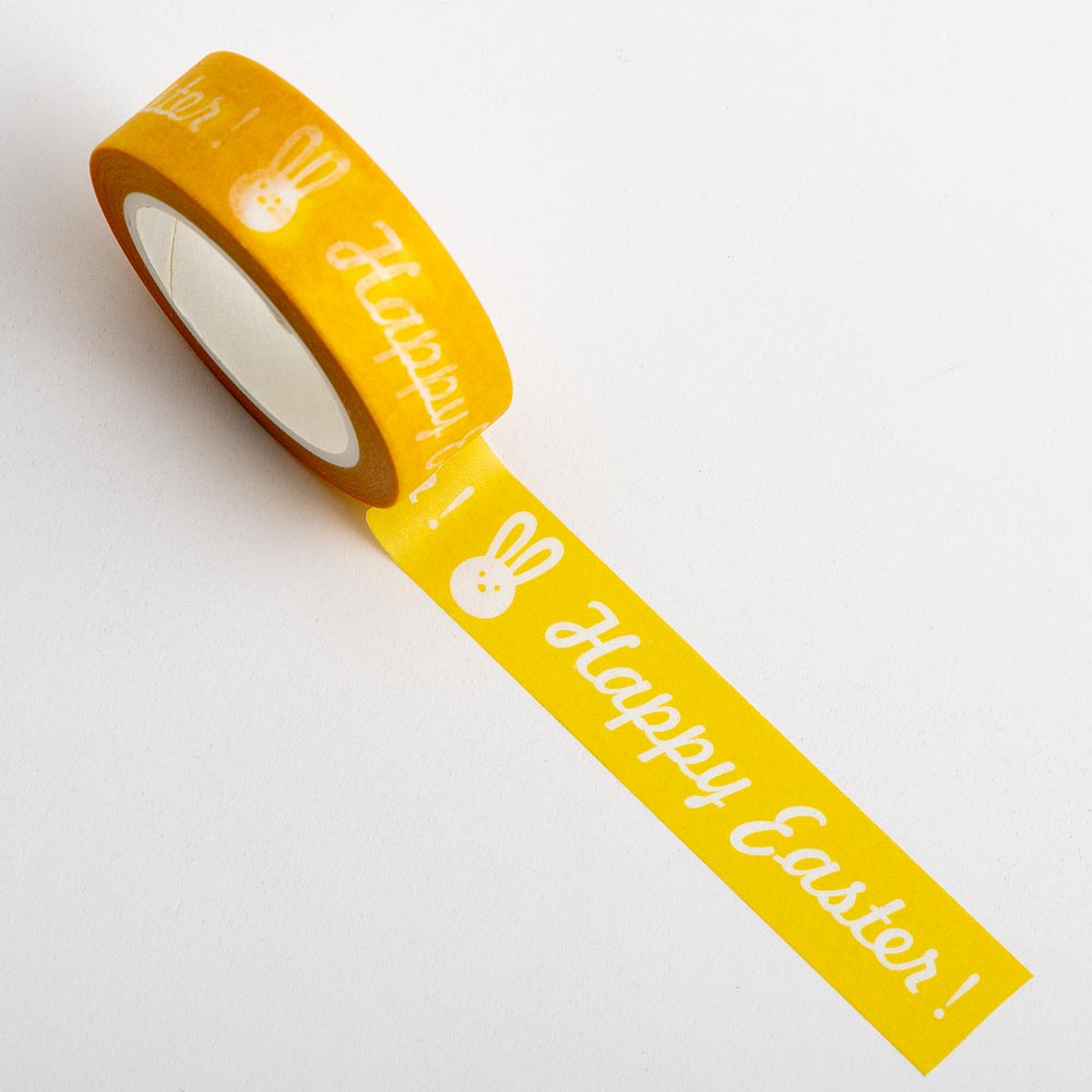 Happy Easter Adhesive Washi Tape 15mm 10 Metre Reel