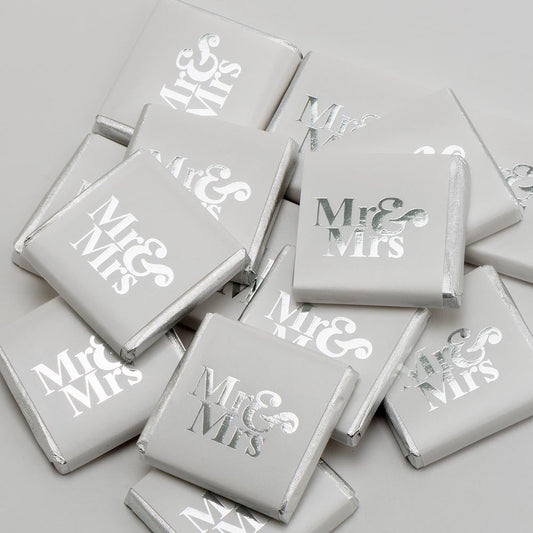 Mr & Mrs - Silver Neapolitan - Milk Chocolate