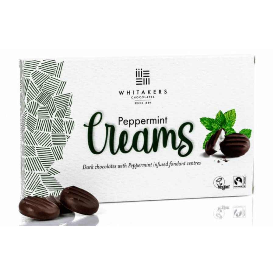 Whitakers Peppermint Fondant Creams Gift Box Dark Chocolate