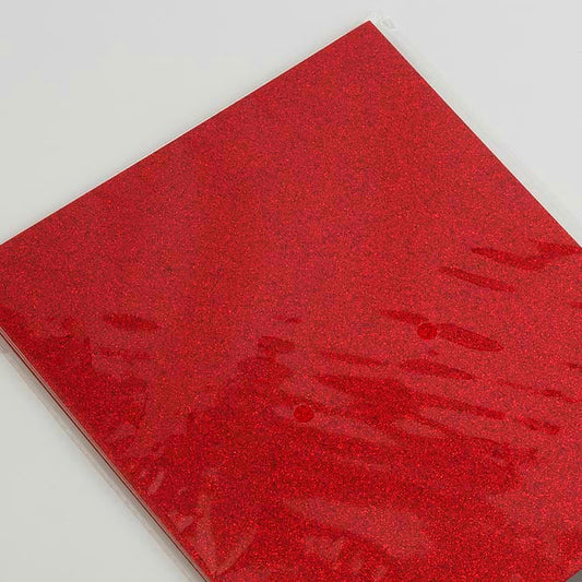 Red A4 Glitter Card 250gsm Per Sheet