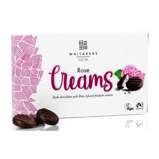 Whitakers Rose Fondant Creams Gift Box Dark Chocolate